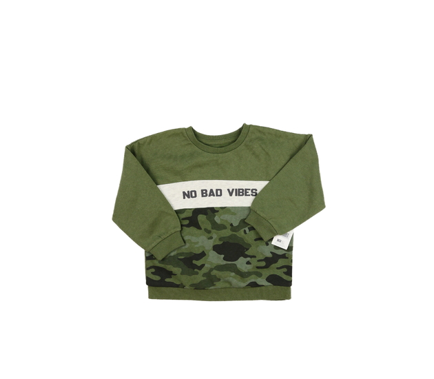 Nová zelená vzorovaná mikina 