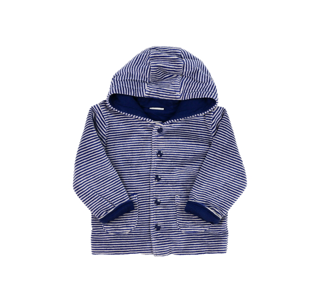 Modrá pruhovaná mikina s podšívkou Next