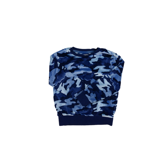 Hebká modrá maskáčová mikina F&F