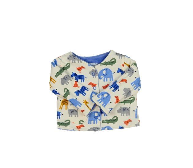 Bílá mikina se zvířátky Jojo Maman Bébé