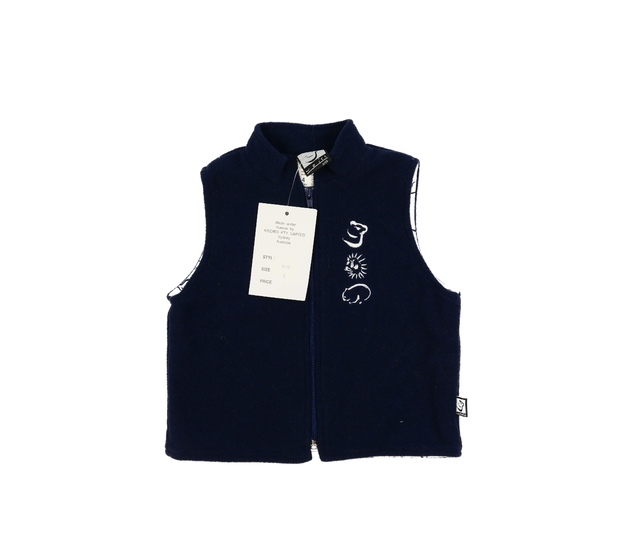 Nová tmavě modrá vesta