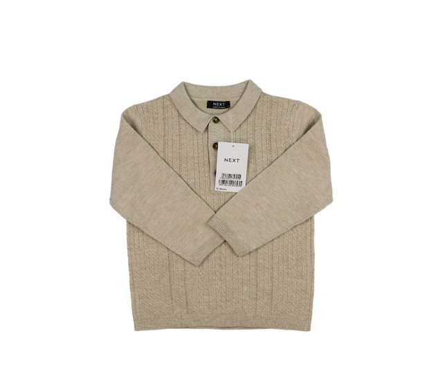 Nový hnědý svetr s límečkem Next