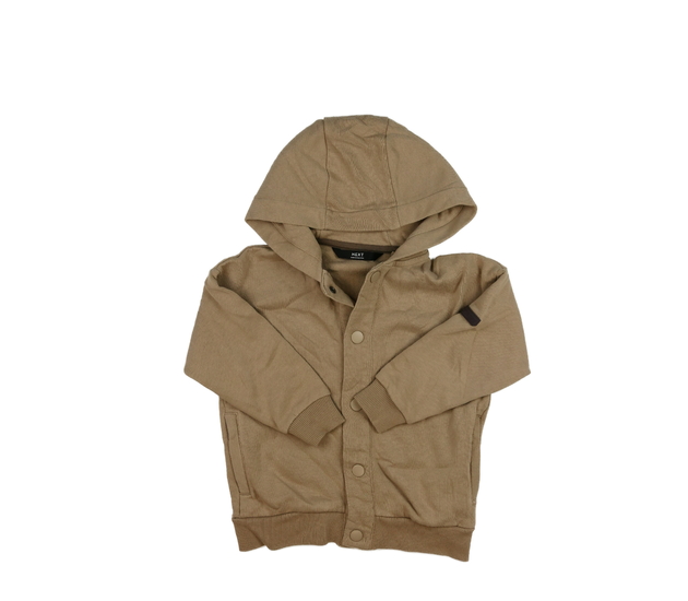 Hnědá mikina na patenty Next