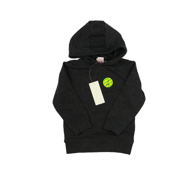 Nová tmavě šedá melírovaná mikina