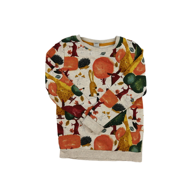 Šedá mikina s motivem lesa Tu