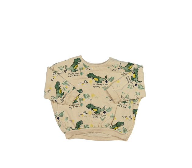 Hnědá mikina s dinosaury George