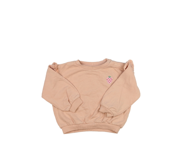 Růžová mikina s volánky a jahodami M&S