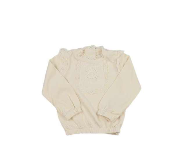 Krémová mikina s krajkou Mothercare