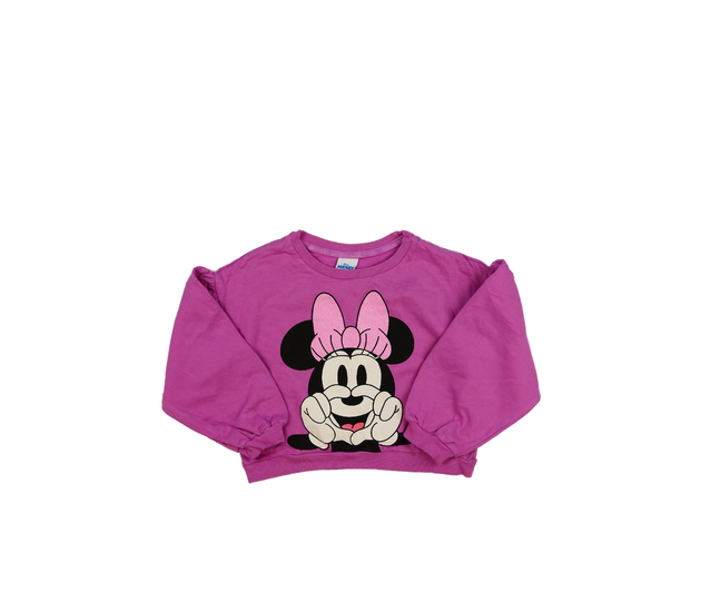 Růžová krásná kratší mikina Minnie Disney 