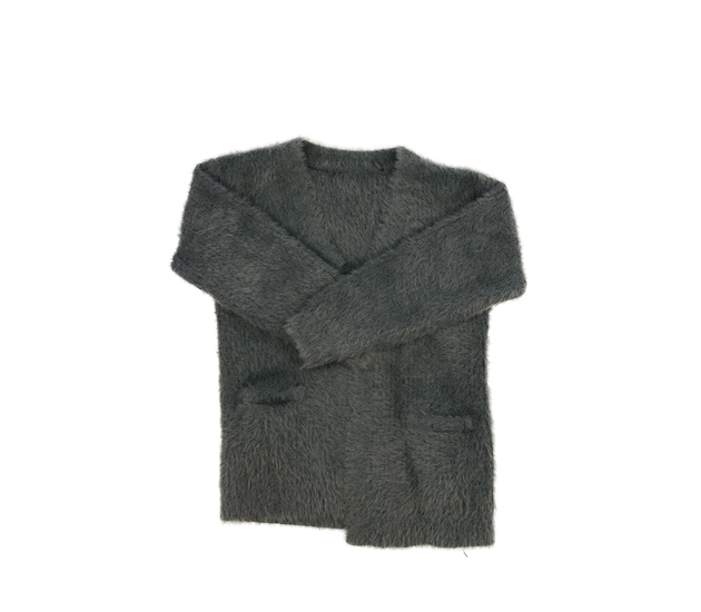 Šedý žinylkový kardigan George