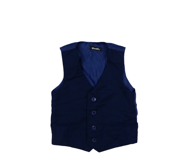 Tmavě modrá společenská vesta
