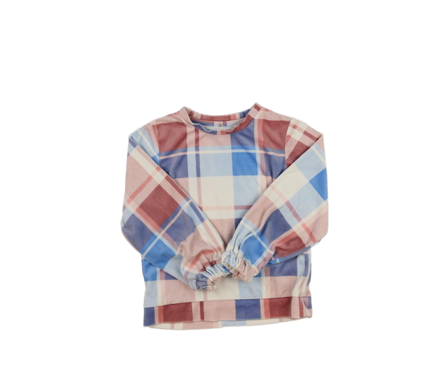 Kostkovaná hebká světlá mikina George