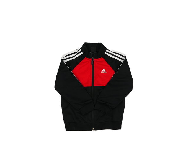 Černo-červená sportovní mikina Adidas 