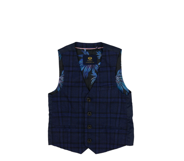 Modrá společenská vesta Next