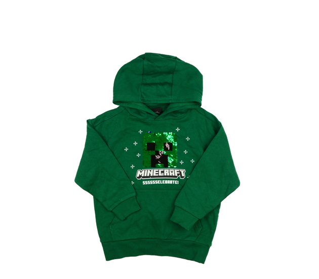 Krásná zelená Minecraft mikina 