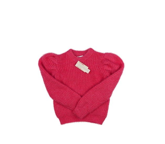 Nový růžový žinylkový svetr