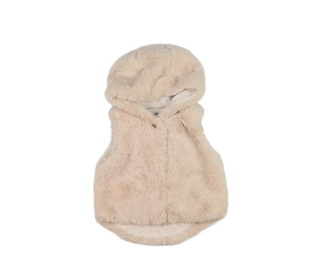 Krémová chlupatá vesta Primark 