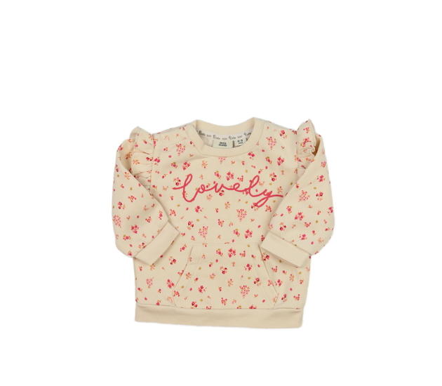 Světlá květinová mikina s volánky River Island 