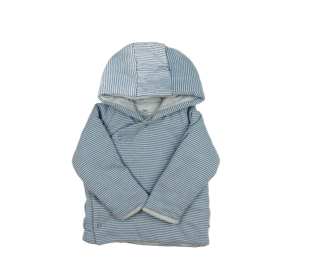 Modrá pruhovaná mikina s podšívkou M&S