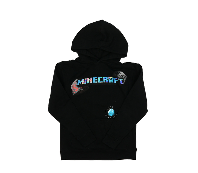 Černá krásná mikina Minecraft 