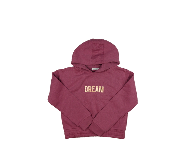 Růžová crop mikina s motivačním nápisem Primark