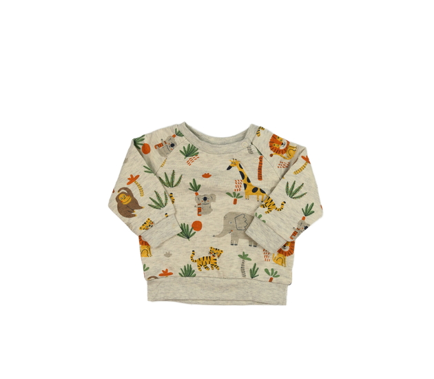 Melírovaná mikina se zvířátky Primark 