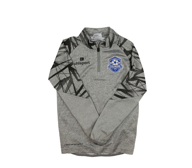 Šedá melírovaná sportovní mikina 