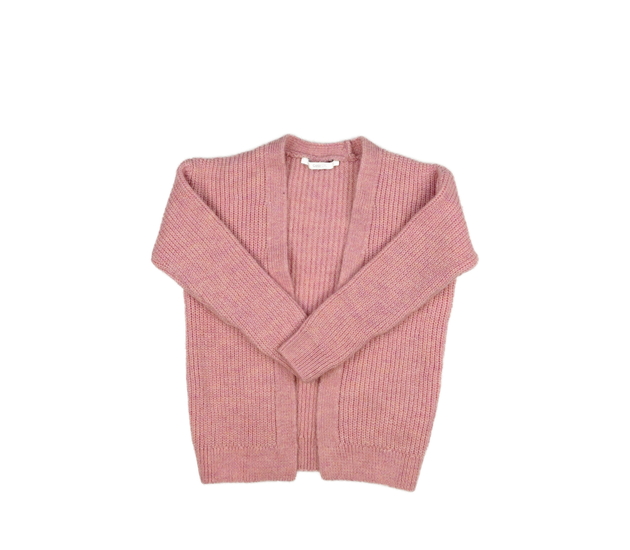 Růžový pletený kardigan George