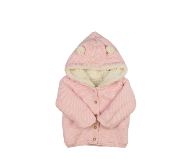 Růžový zimní svetr 