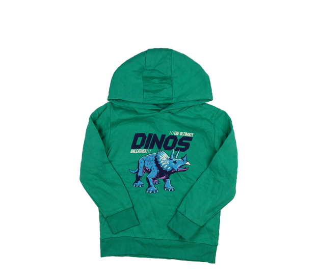 Zelená mikina s dinosaurem 