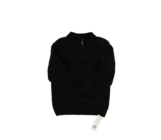 Nový černý melírovaný svetr F&F