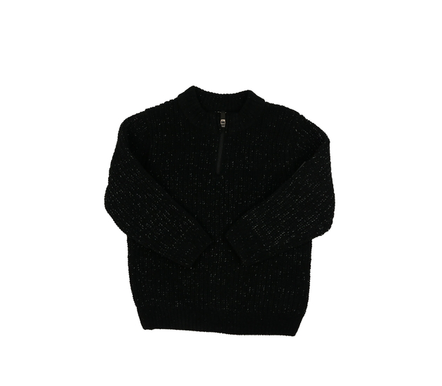 Nový černý melírovaný svetr F&F