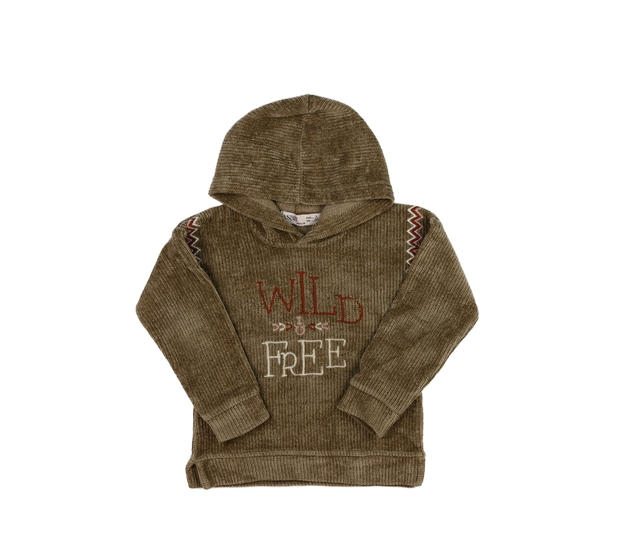 Hnědá zajímavá mikina 