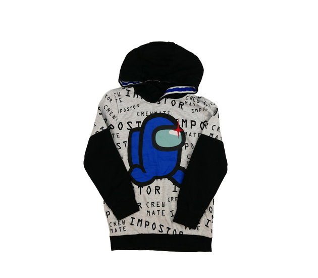 Šedo-černá mikina Among Us 