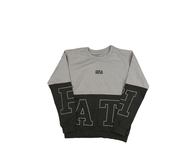 Šedá melírovaná mikina 