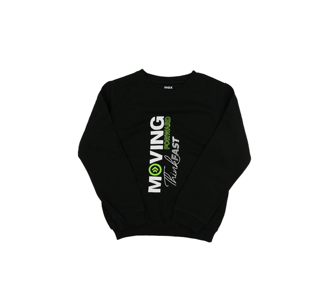 Černá mikina s nápisem 