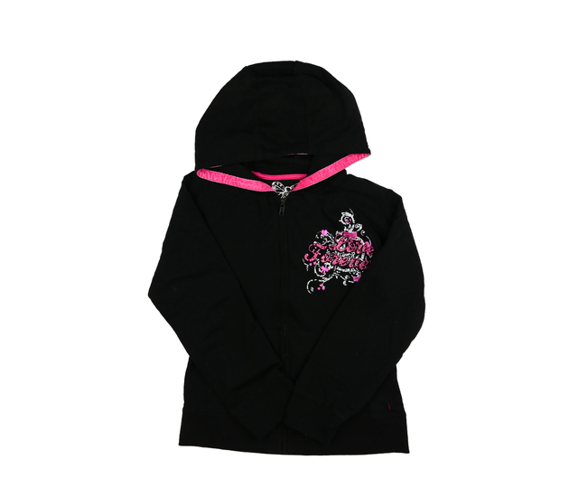 Černá stylová mikina s potiskem Primark