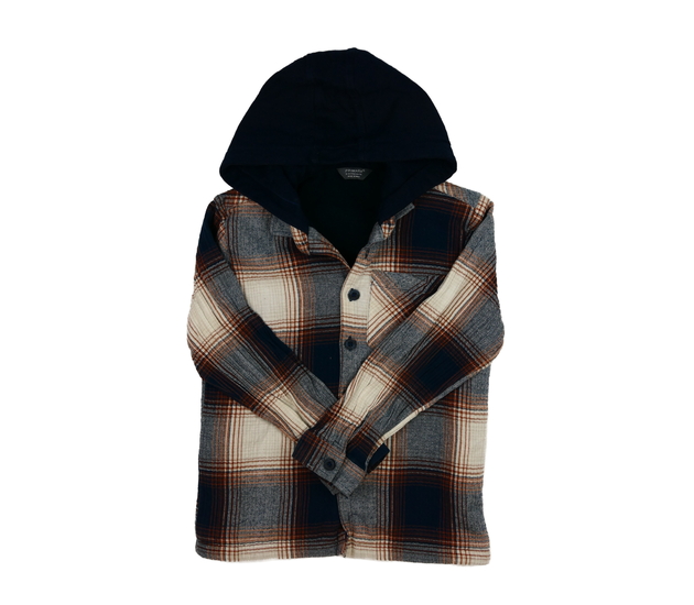 Kostkovaná mikinová košile Primark 