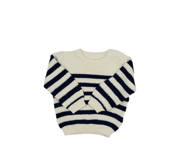 Bílo-modrý pruhovaný svetr Primark 