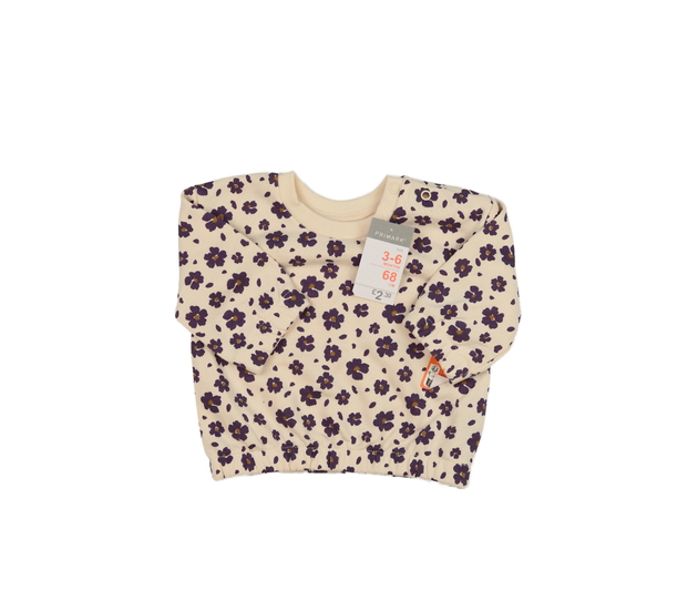 Nová krémová mikina s květinami Primark 