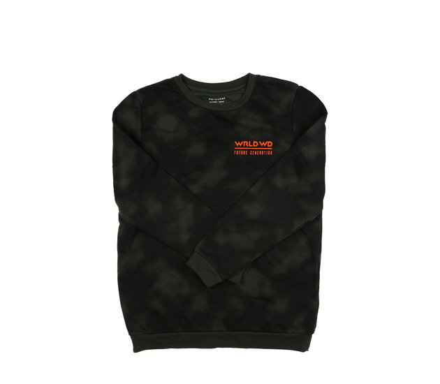 Tmavá batikovaná mikina Primark 