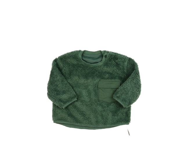 Nová zelená chlupatá mikina 