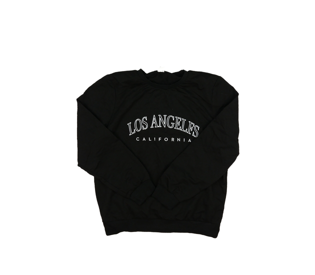 Černá slabá mikina s nápisem 