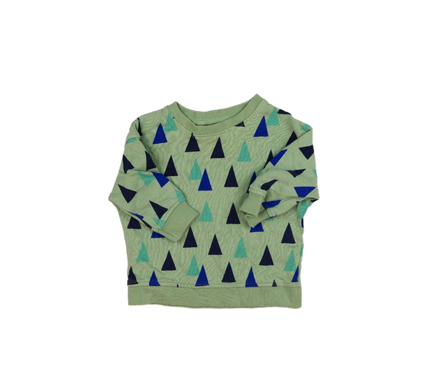 Zelená mikina s trojúhelníky John Lewis 