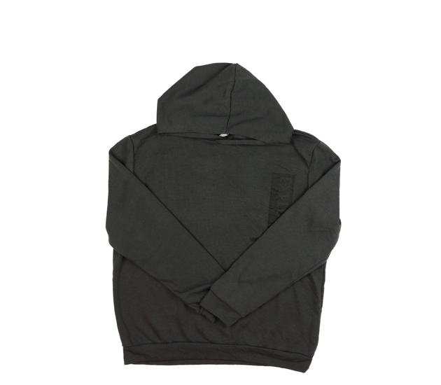 Šedá slabší mikina s nápisem 