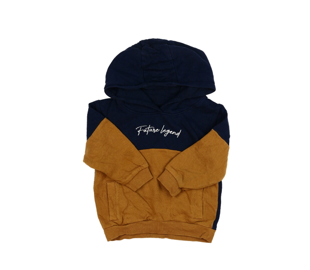 Modro-hnědá mikina 