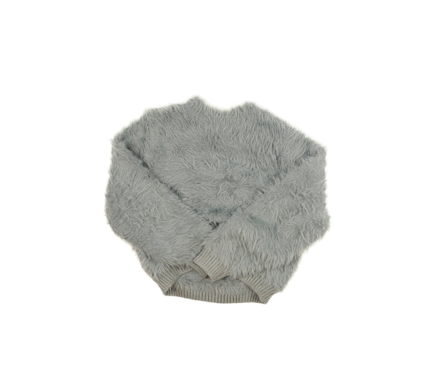 Šedý žinylkový crop svetr Zara