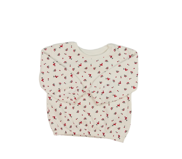 Bílá mikina s květinami Primark 