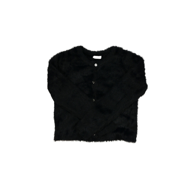 Černý žinylkový kratší svetr Next