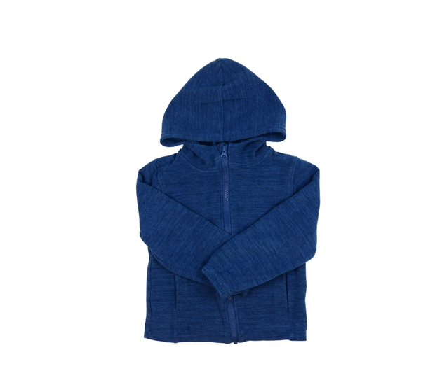 Modrá hebká melírovaná mikina 